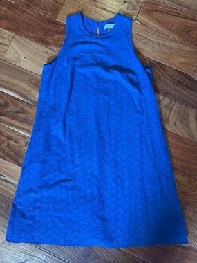 Calvin Klein Royal Blue Sleeveless A-Line Dress, sz 6, EUC